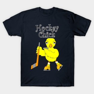 Hockey Chick Text T-Shirt